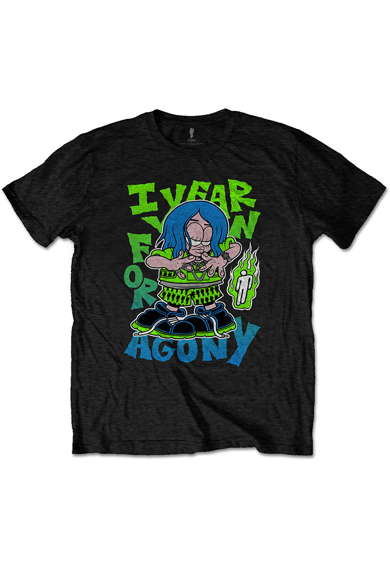 BILLIE EILISH UNISEX TEE AGONY BLACK