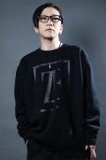 【予約商品】ZERO EVOKE Logo First SWEAT BLACK×BLACK