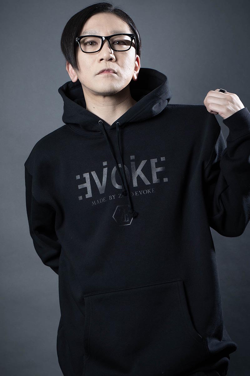 ZERO EVOKE Logo Second PARKA BLACK×BLACK