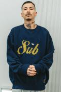 Subciety（サブサエティ） DAMAGED SWEAT NAVY