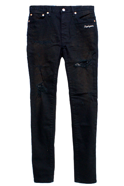 Zephyren (ゼファレン) CLASHED SKINNY BLACK