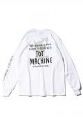 TOY MACHINE　OG MONSTER EMBROIDERY LONG TEE - WHITE