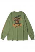 TOY MACHINE　OG MONSTER EMBROIDERY LONG TEE - GREEN
