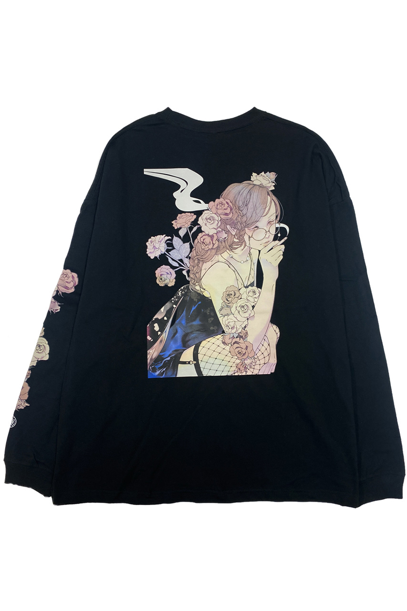 FACT101 (ファクトイチマルイチ) 『薔薇と天牛』 ビッグシルエットロングTシャツ
