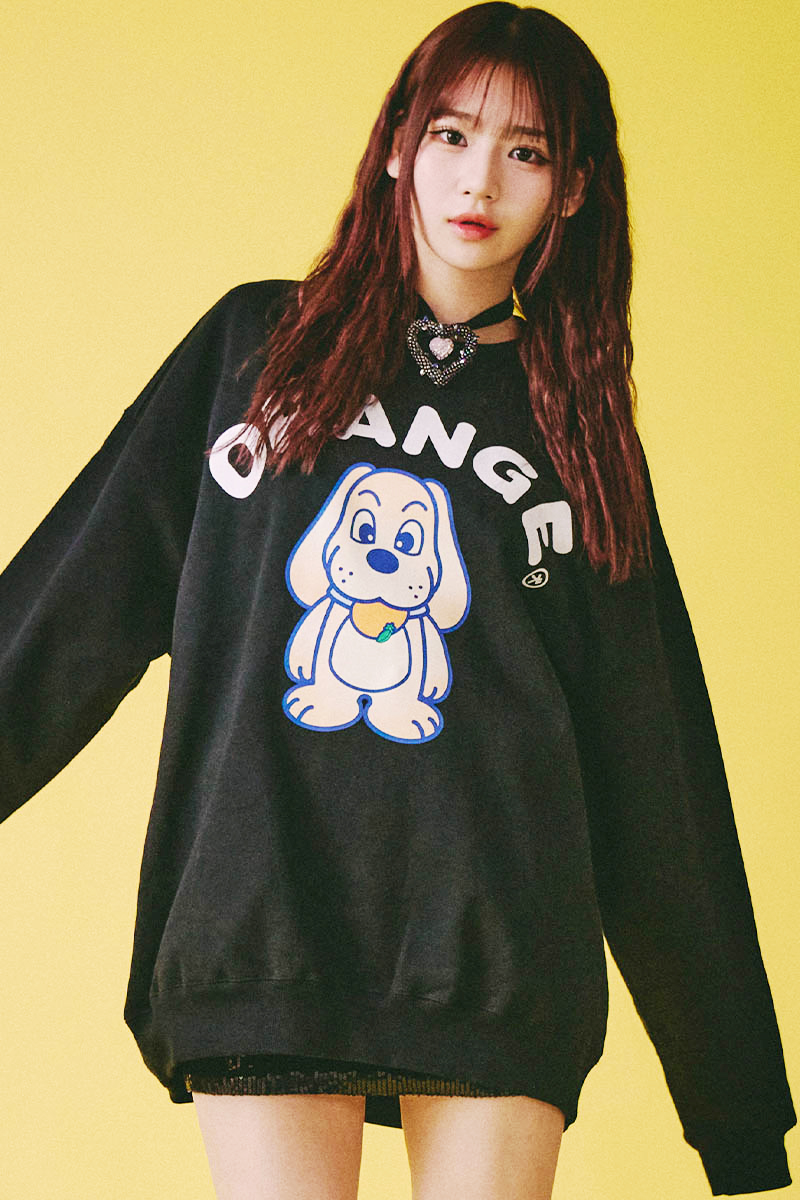 GALFY(ガルフィー) フルーツGALPEEスウェット - Black