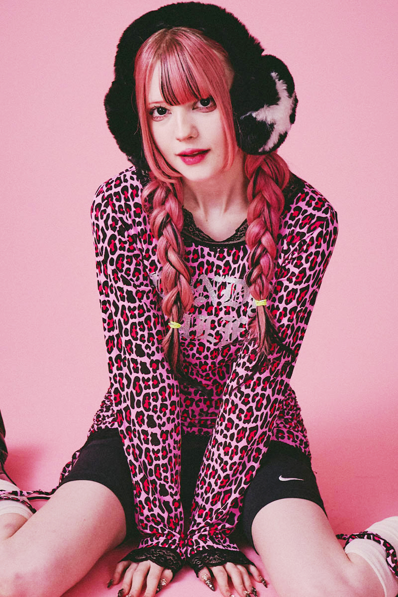 GALFY (ガルフィー) ギラギャル2WAYワンピ - Pink Leopard