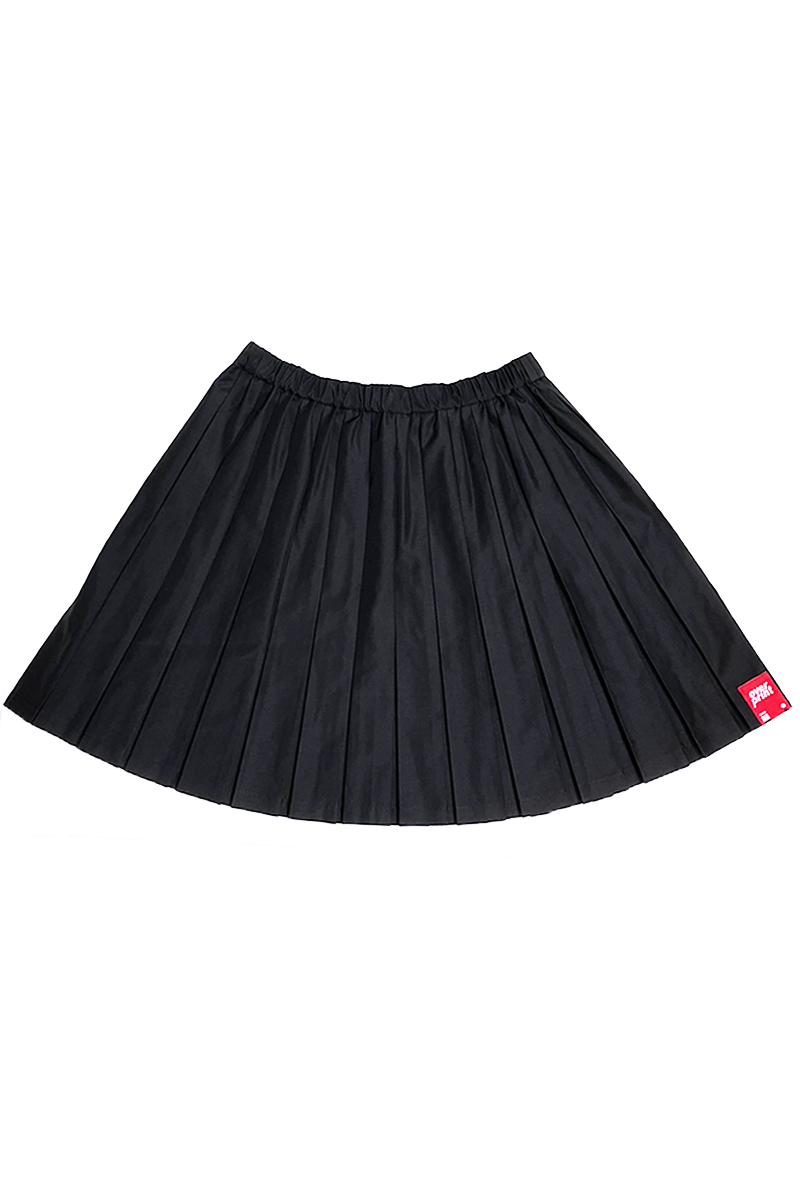 over print(オーバープリント) Pleated skirt