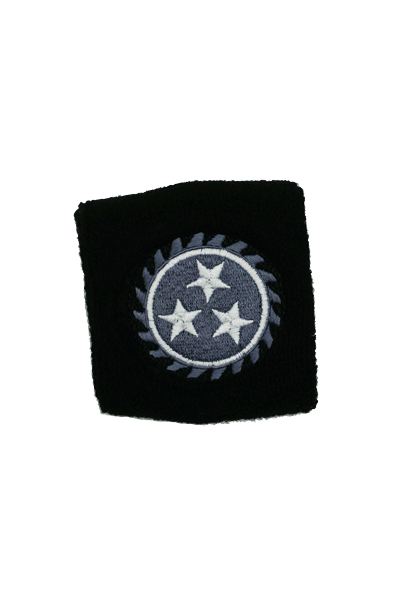 WHITECHAPEL Two Tone Sawblade Black Wristband