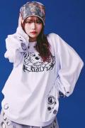 GALFY(ガルフィー) 穴あきPUNCHロンTee - White