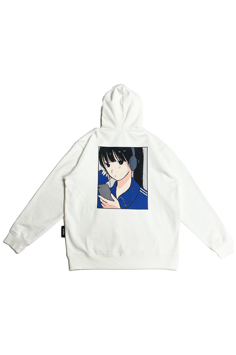 over print (オーバープリント) Break Hoodie - White