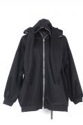 DXMOUVE(ドゥモーヴェ) ロングうさ耳ZIPパーカー BLACK