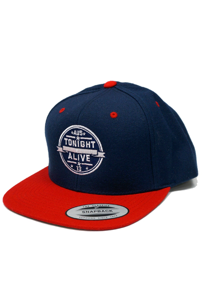 TONIGHT ALIVE 13 Navy Red Snapback