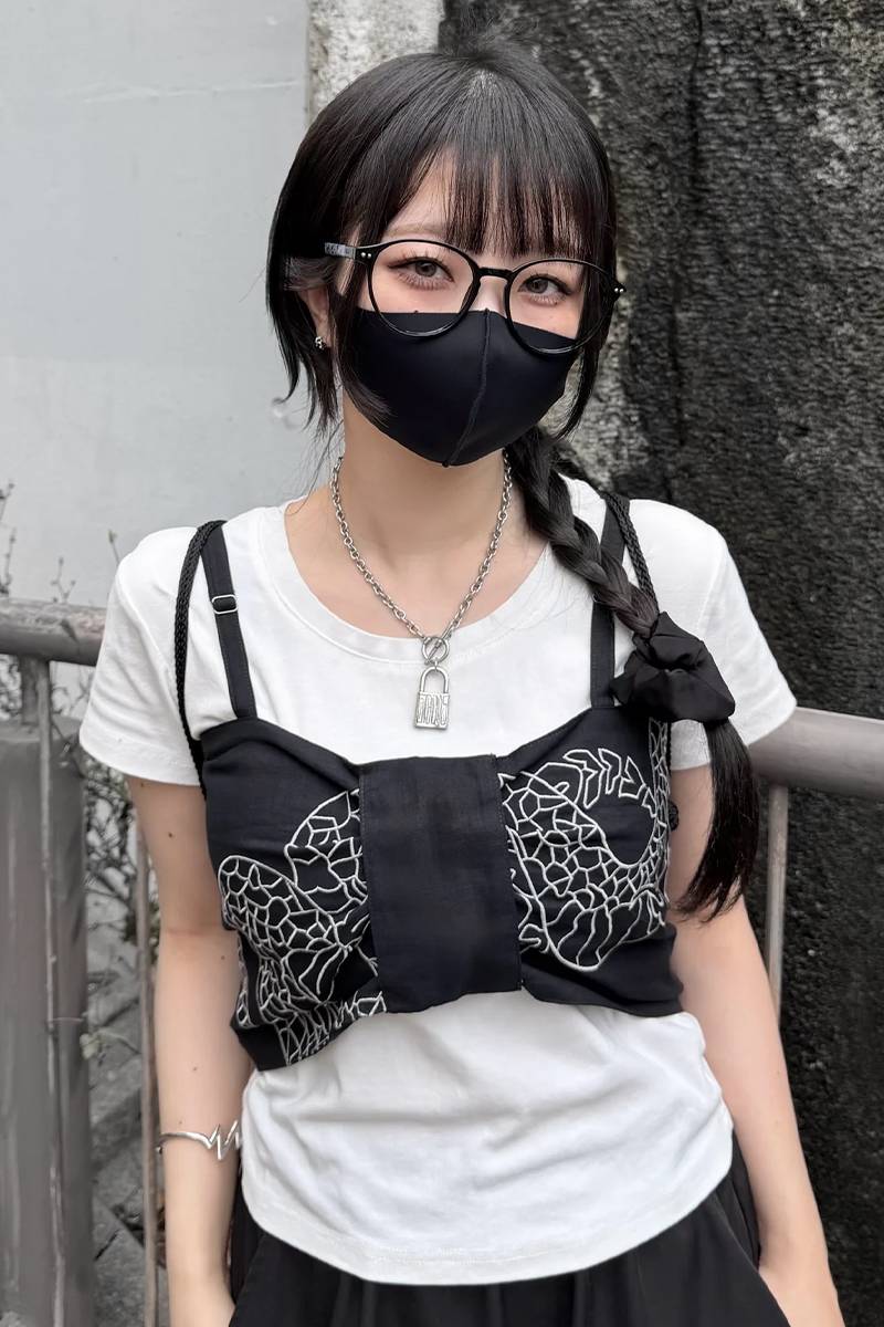 gibous (ギボス) snake scorpion ribbon bustier