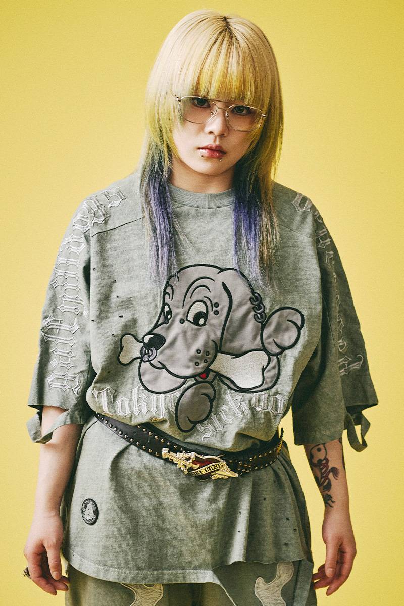 【予約商品】GALFY(ガルフィー)闇に還りしTシャツ - Liight Gray