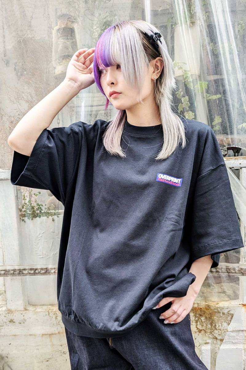 over print (オーバープリント) BOX LOGO PT Tee BLACK