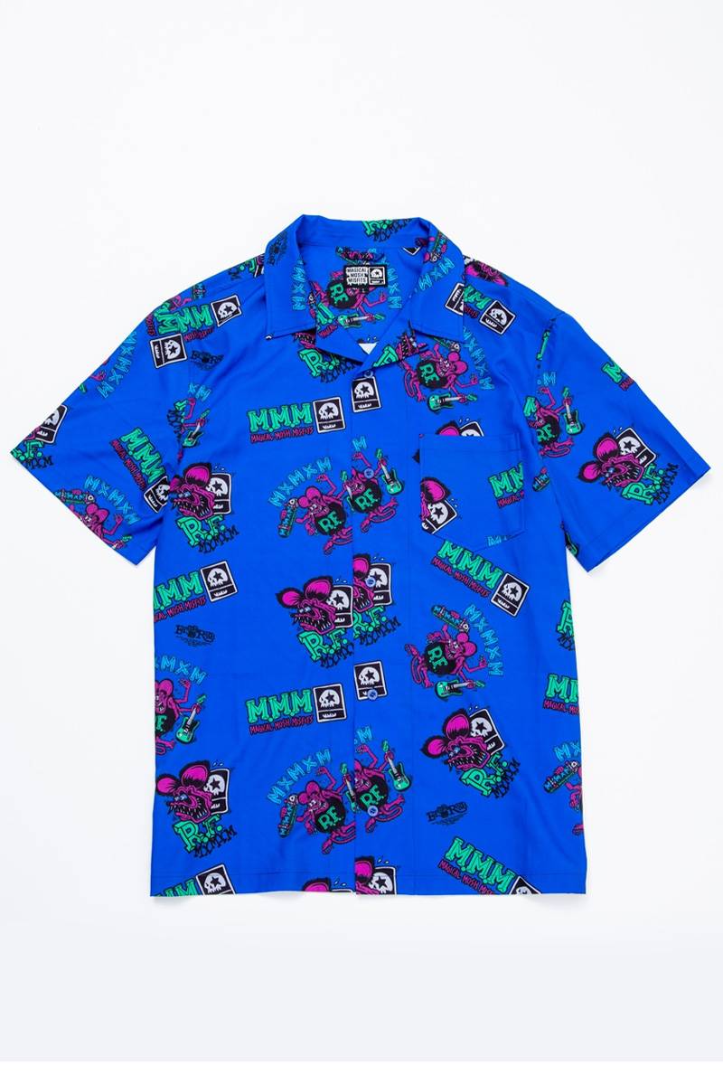 RATFINK x MxMxM “MAGICAL MOSH RATFINK” SHIRT -　Blue