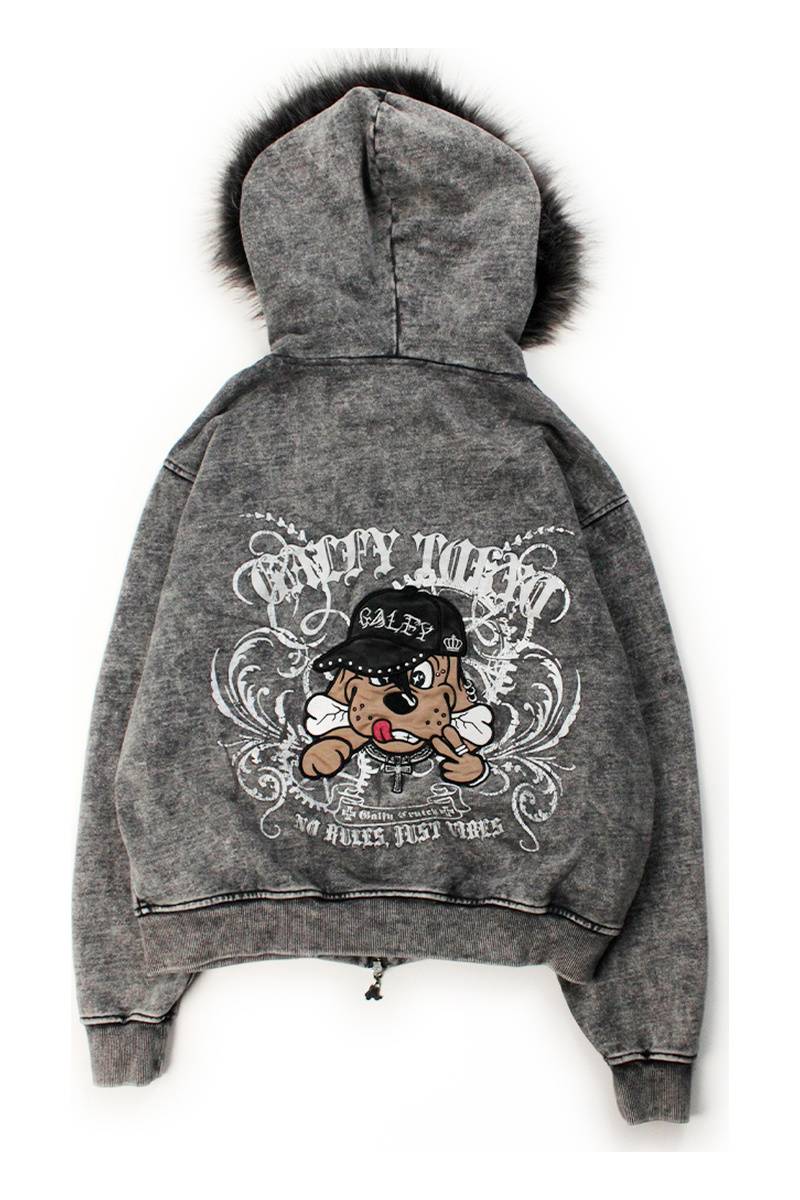 【予約商品】GALFY（ガルフィー）ギラツキ☆FUR PK - GRAY