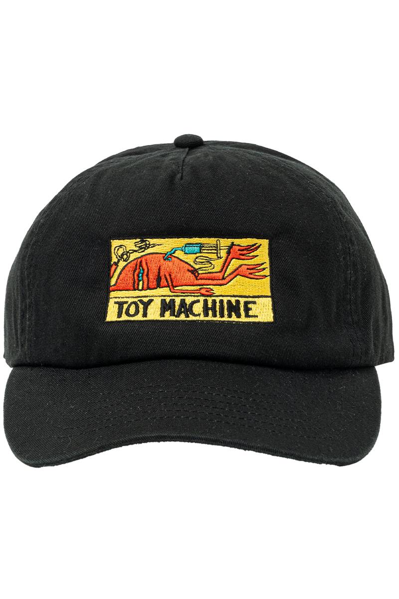 TOY MACHINE (トイマシーン) DRUGGED EYES 5PANEL CAP - Black