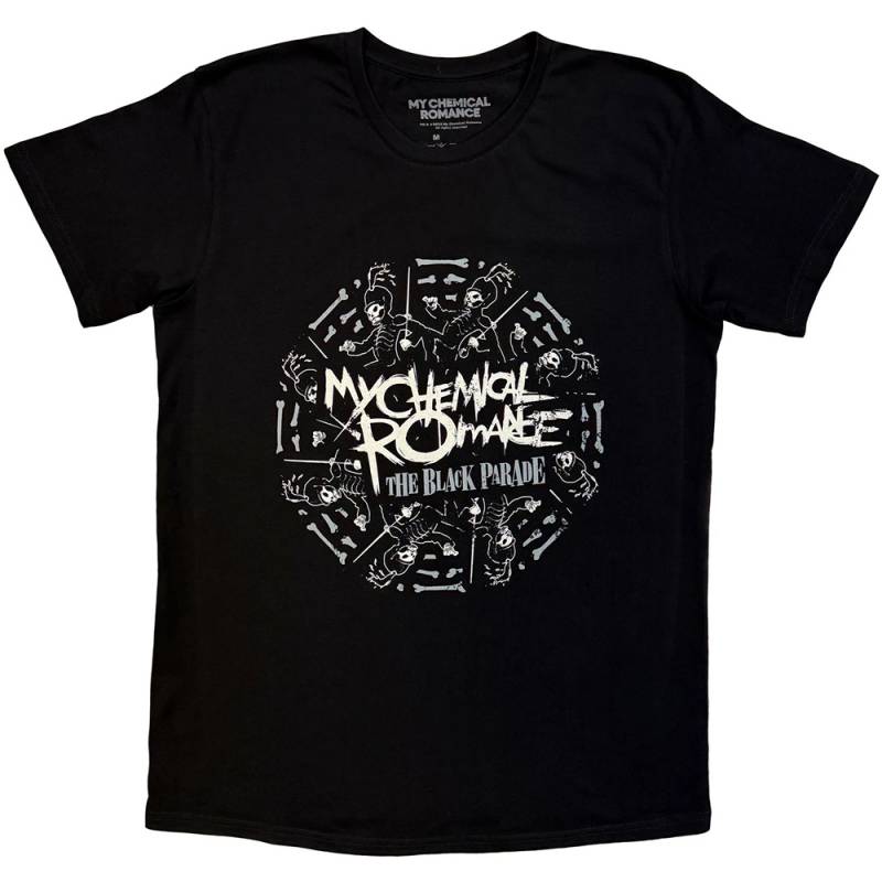 【予約商品】MY CHEMICAL ROMANCE バンドTシャツ ユニセックス: Circle March (Black)