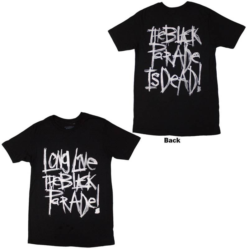 【予約商品】MY CHEMICAL ROMANCE バンドTシャツ ユニセックス: Long Live The Black Parade (Black) (Back Print)