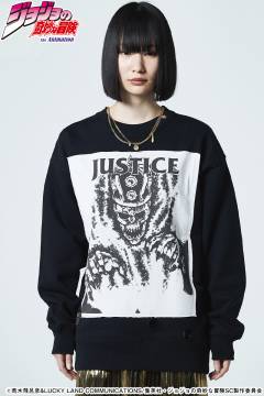 【予約商品】ジョジョの奇妙な冒険xglamb(グラム) Justice Sweat Black