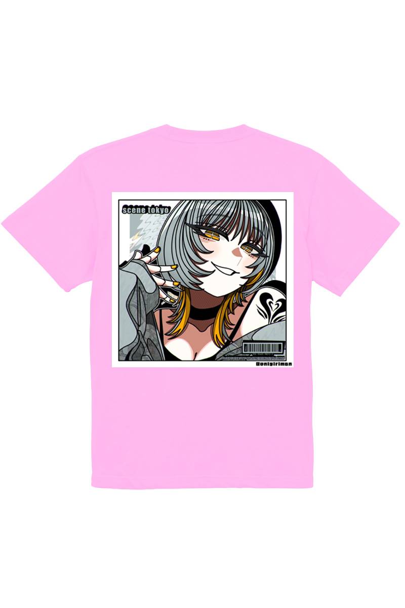 SCENE TOKYO (シーントウキョウ) silver girl tee - Pink