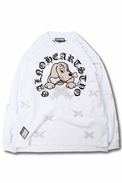 【予約商品】GALFY(ガルフィー)ピカピカ注射器犬ロンT - O.White