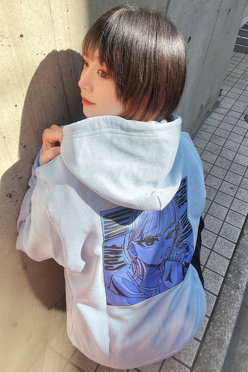 SCENE TOKYO (シーントウキョウ)PPL girl zip hoodie blue