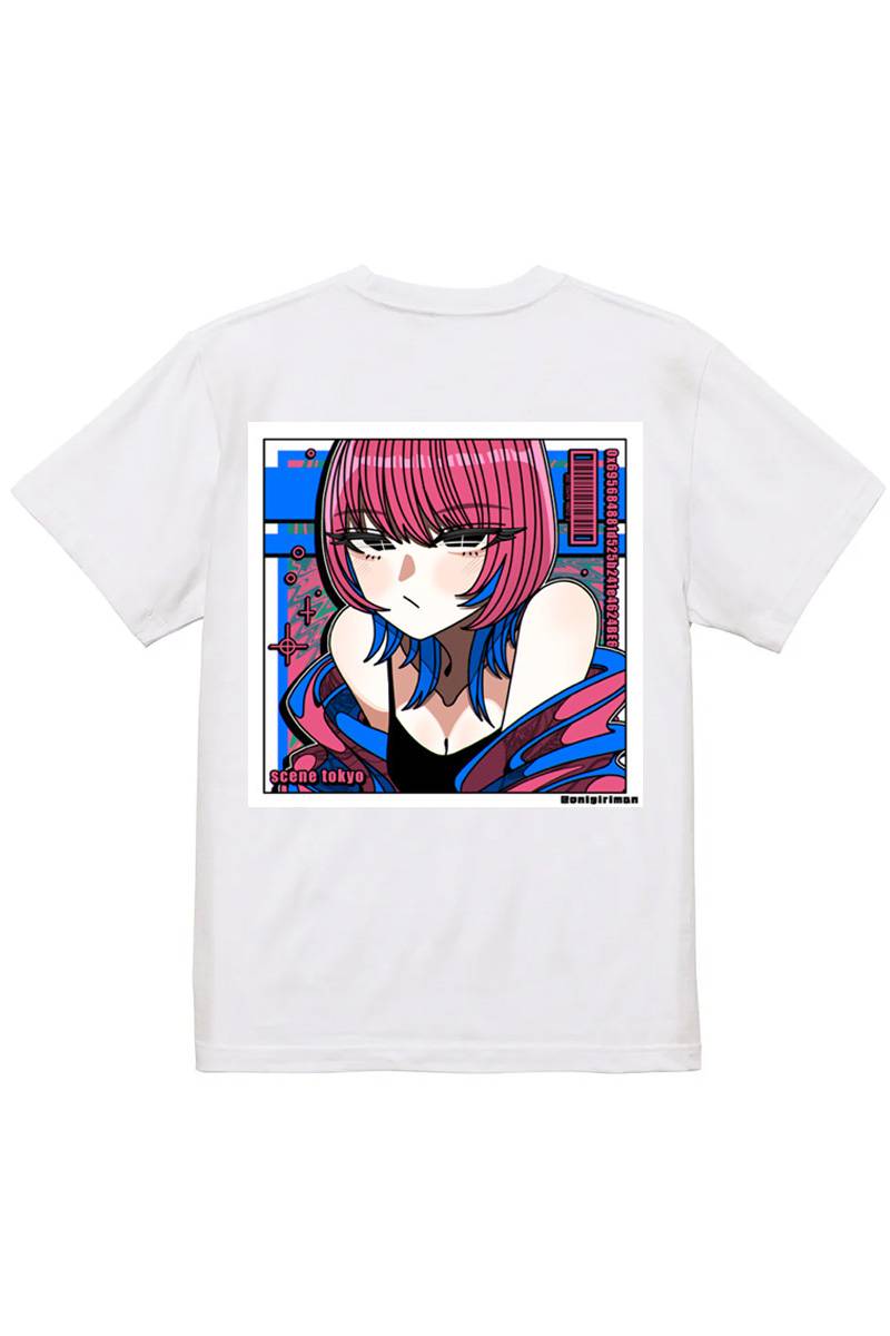 SCENE TOKYO (シーントウキョウ) pink girl tee - White