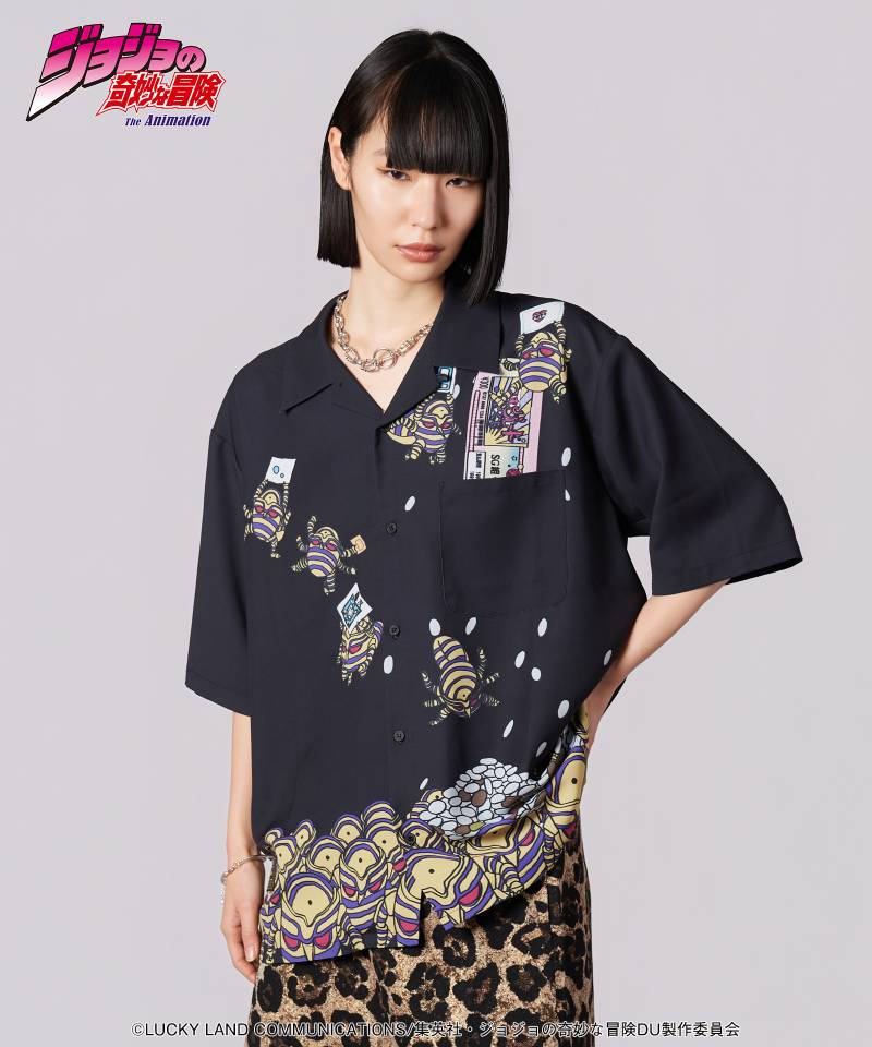 【予約商品】ジョジョの奇妙な冒険xglamb(グラム) Harvest Shirt - Black