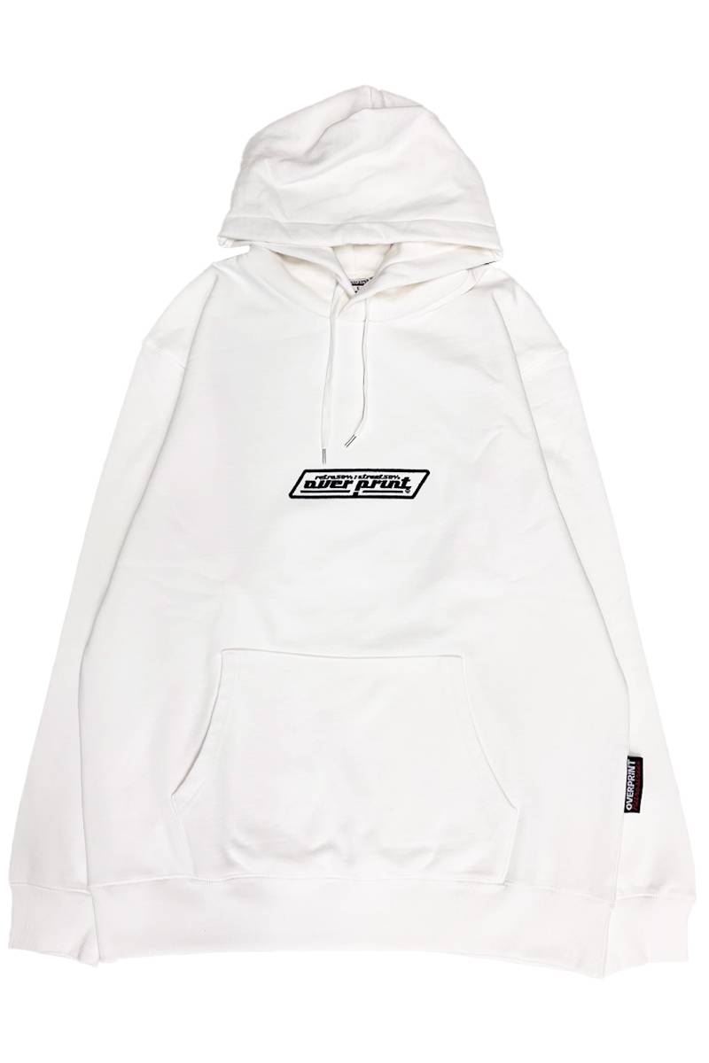 over print (オーバープリント) Rhombus Hoodie WHITE
