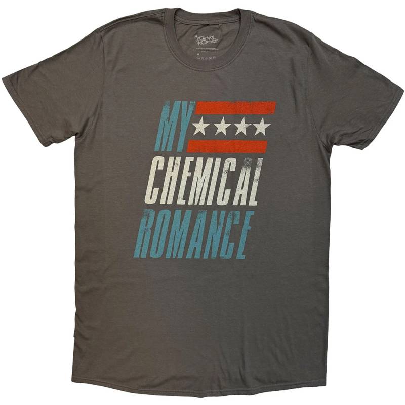 【予約商品】MY CHEMICAL ROMANCE バンドTシャツ ユニセックス: Raceway (Charcoal Grey)