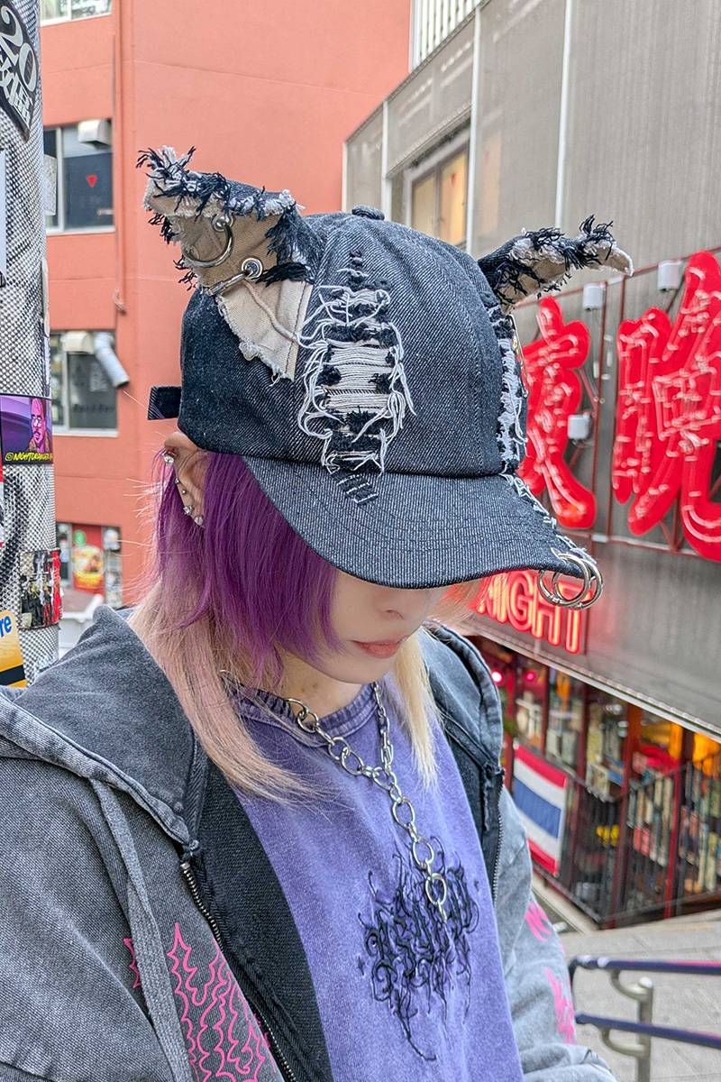 PSYCHO NATION(サイコネーション) 耳付きデニムCAP