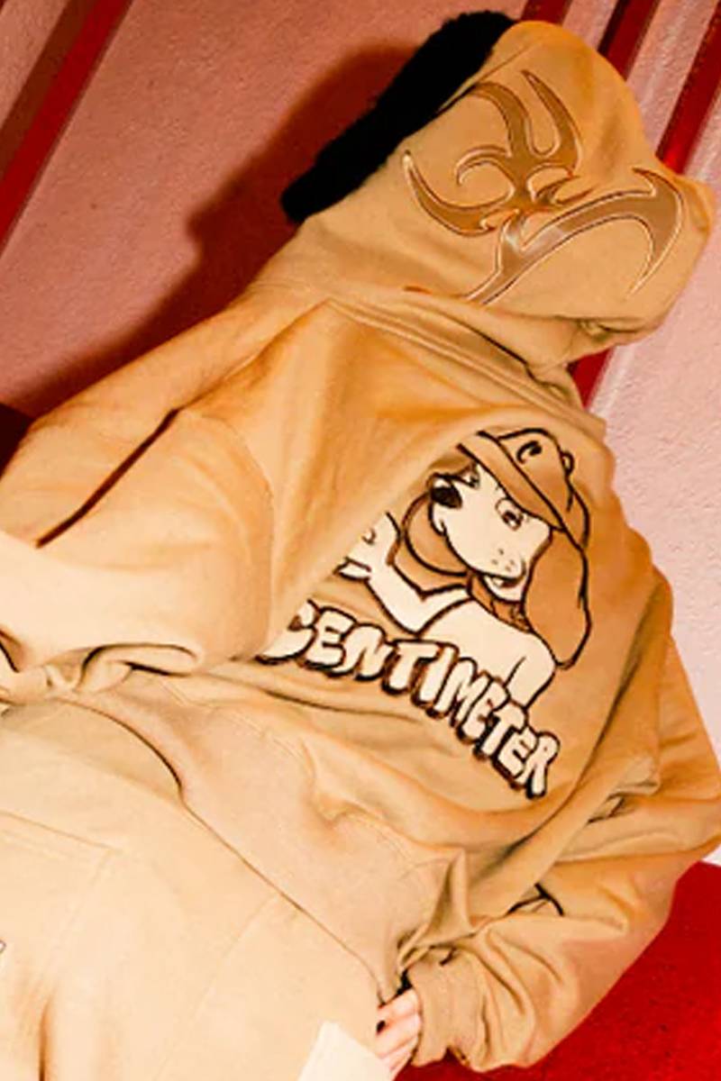 CENTIMETER×GALFY (ガルフィー) zip hoodie - Brown