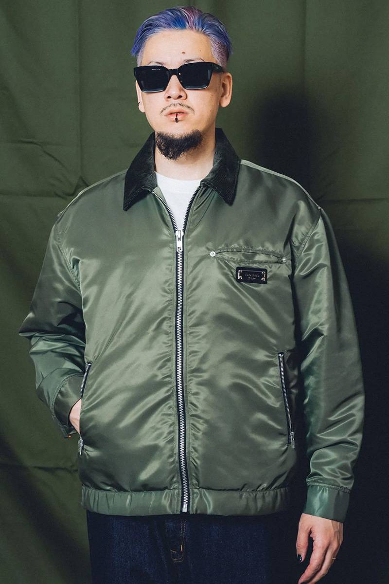 Subciety(サブサエティ) FLIGHT NYLON WORK JKT - Olive