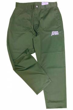 over print (オーバープリント)  EMB baker pants (olive)