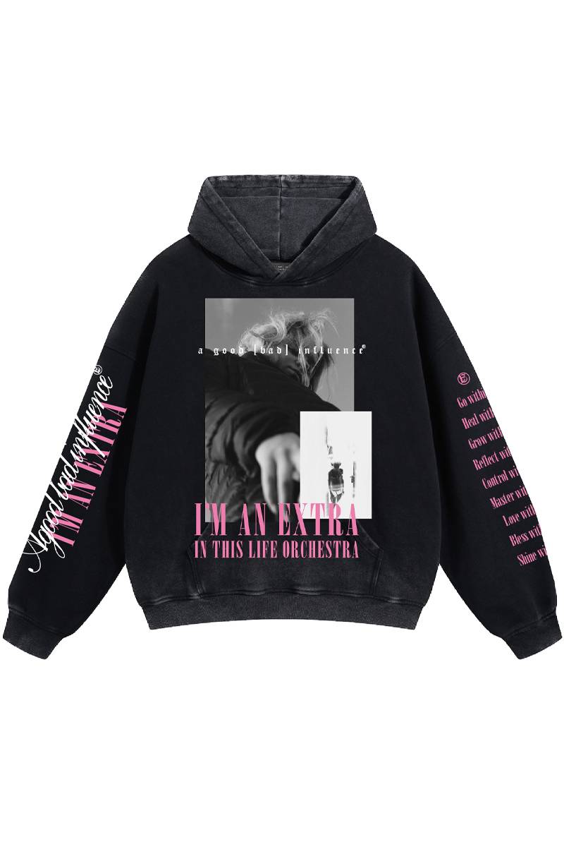 A Good Bad Influence(アグッドバッドインフルエンス) I AM AN EXTRA L HOODIE