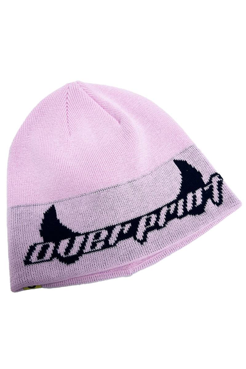 over print (オーバープリント) Satan knit beanie - Pink