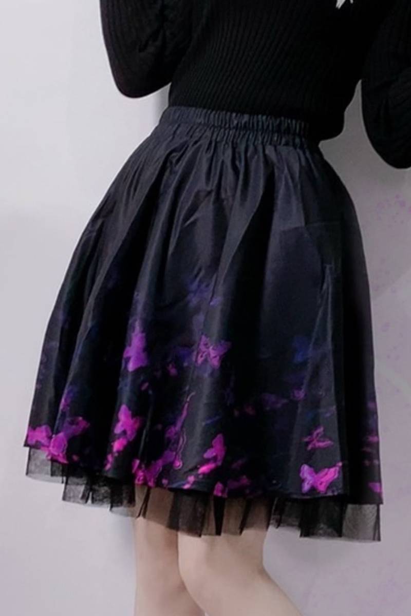 NieR (ニーア) チュール付きGRADATION BUTTERFLY SKIRT