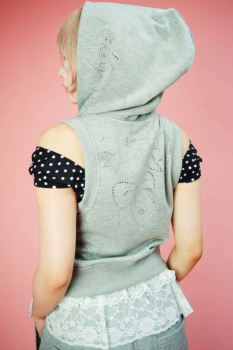 【予約商品】GALFY (ガルフィー) キラ☆FANCYフーディー - Gray