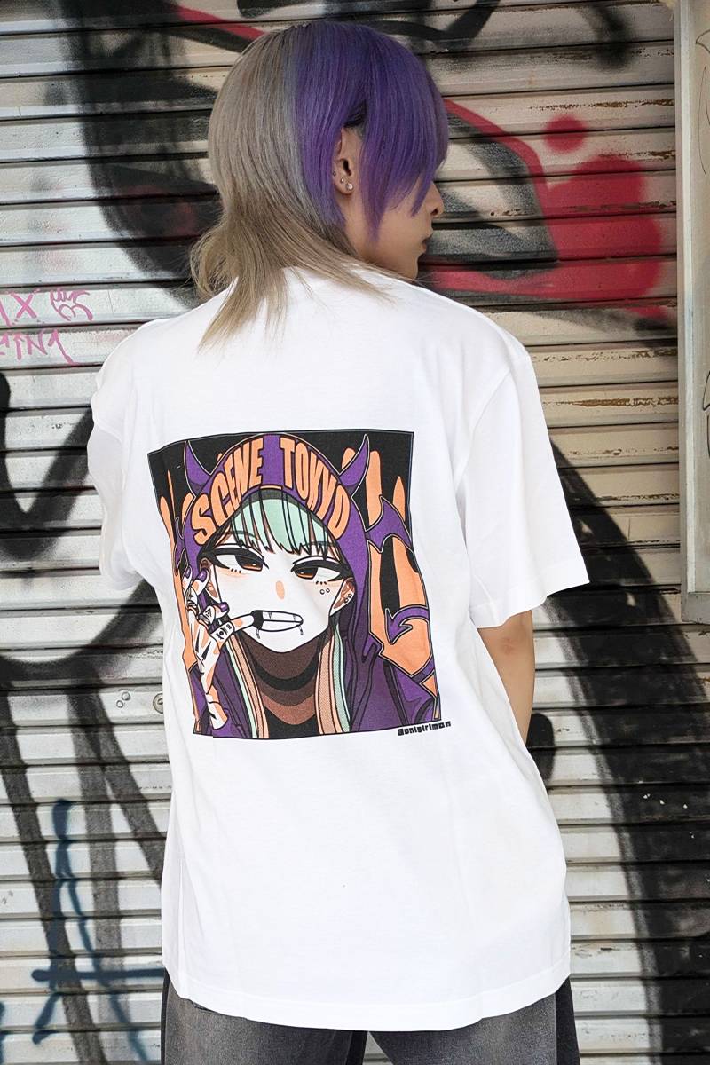 SCENE TOKYO (シーントウキョウ) Devil girl Tee(white)