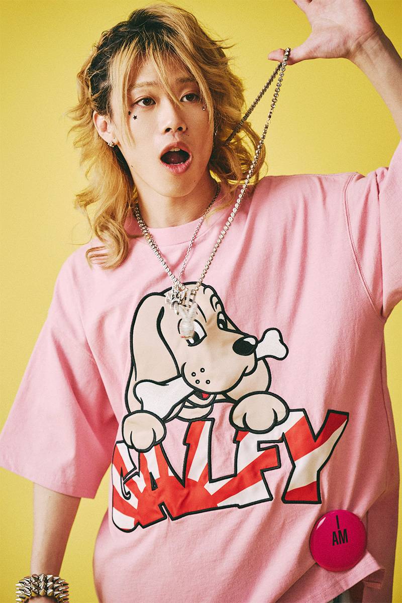 GALFY (ガルフィー) 集団的自衛Tシャツ - S.Pink
