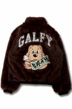【予約商品】GALFY(ガルフィー)お金大好きファーブルゾン - Brown