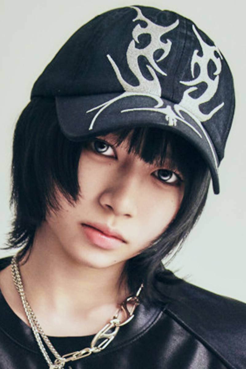 P.N UNDERGROUND (サイコ・ネーション・アンダーグラウンド) トライバル刺繍Cap - Black