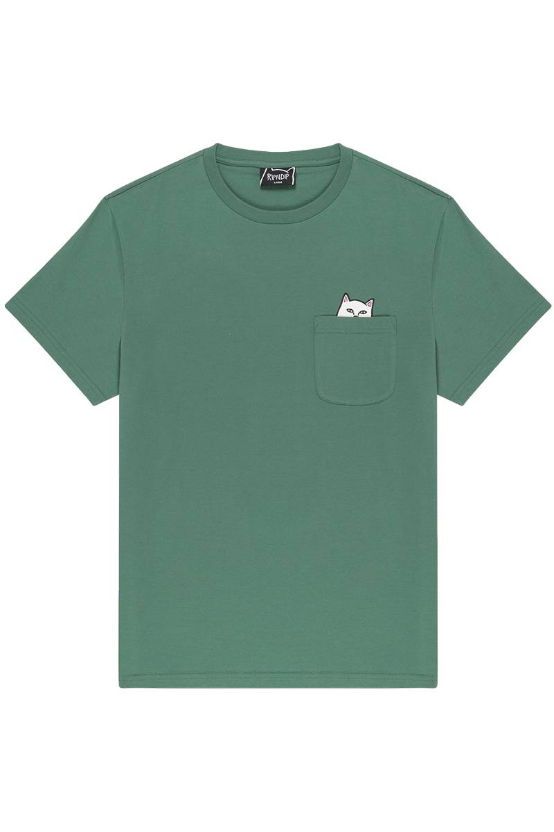 RIPNDIP(リップンディップ) Lord Nermal Pocket Tee - Dark Olive