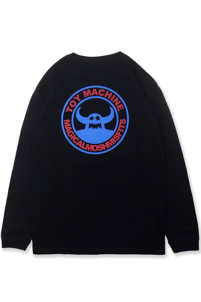 TOY MACHINE x MxMxM “MAGICAL MOSH TOY MACHINE” LONG TEE - Black