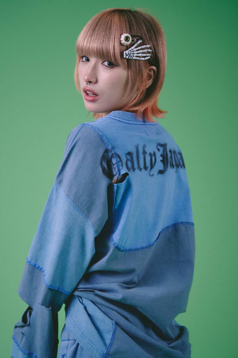 GALFY(ガルフィー) ツギハギゾンビロンTee - BLUE / ロック