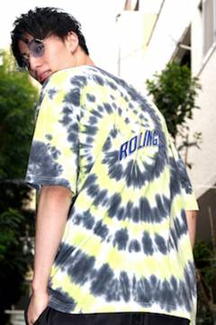 ROLLING CRADLE TIEFYE TEE YELLOW