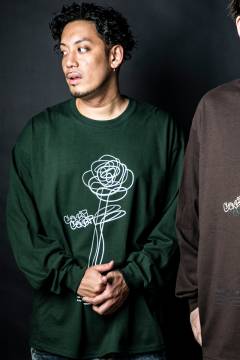 GoneR GR26LS001 Rough Rose L/S T-Shirts Forest