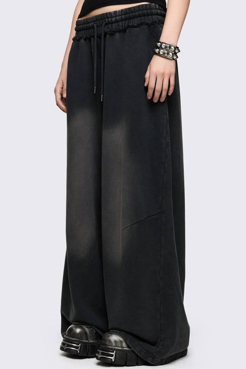 Minga London(ミンガ・ロンドン) Blur Black Washed Sweatpants